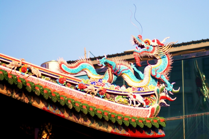 臺(tái)北艋舺龍山寺 ，又稱萬(wàn)年寺